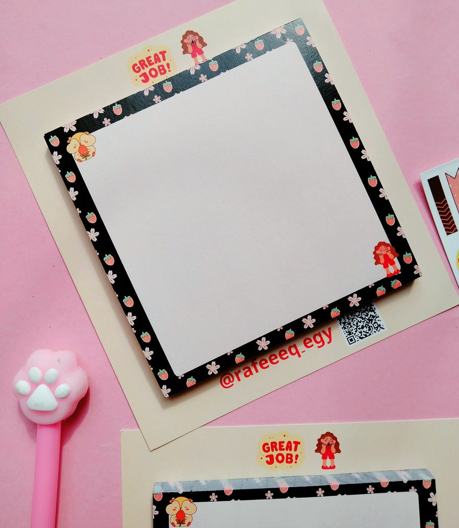 Strawberry Memopad