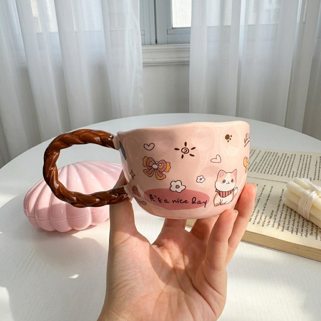 Mini Cats Braided Mug