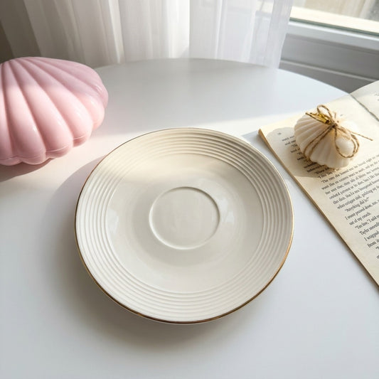 RibWhite Cup Tea Size (one piece)