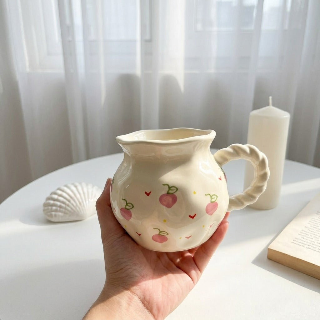 Wavy Fruity Floral Mug