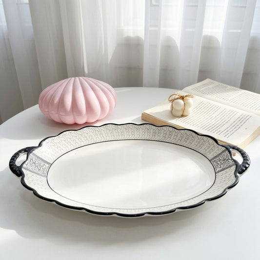 Black & White Serving Dish