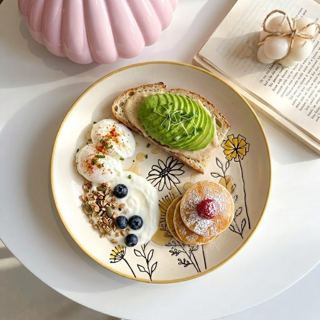 Bee Flowery Plate