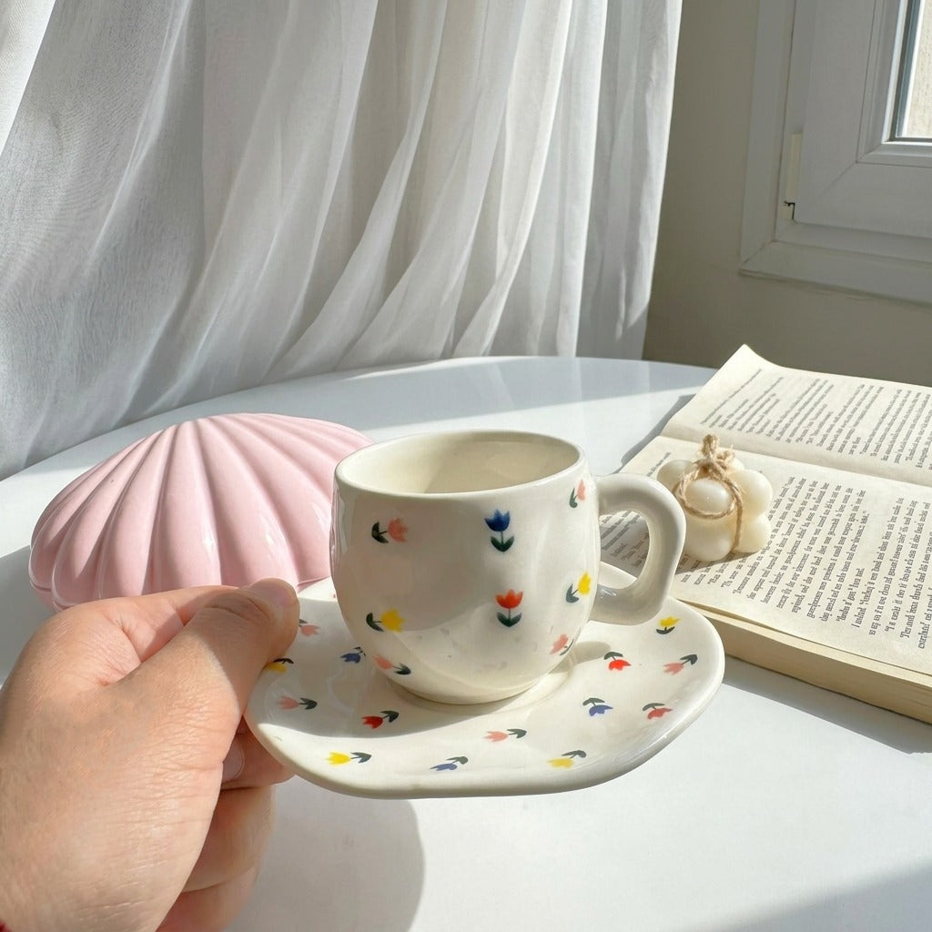 Cheerful Petal Cup Coffee Size (One Piece )