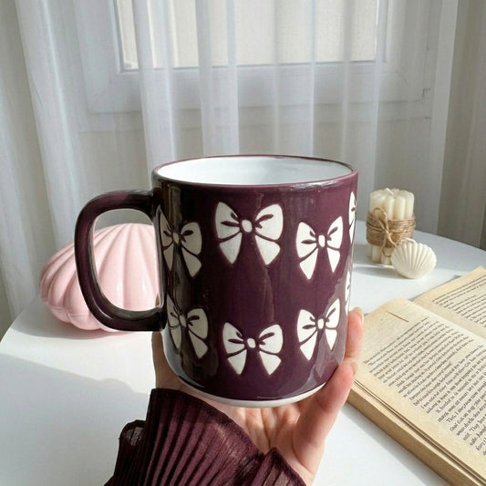 Purple Bow Mug