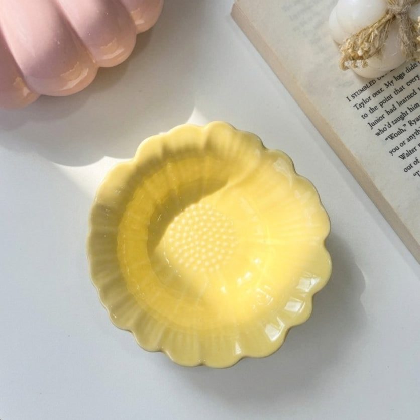 Colourful Flowery Snacks Plate