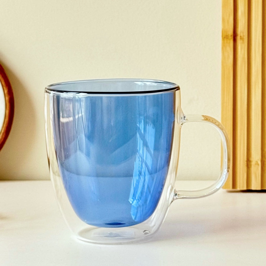 Handy Double Glass Mug