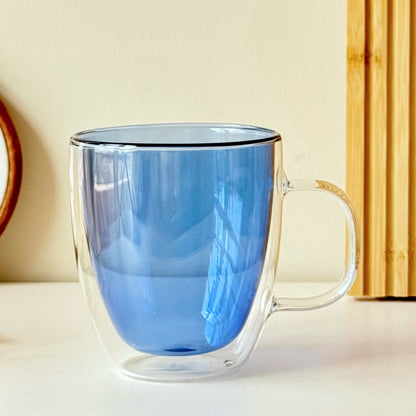 Handy Double Glass Mug