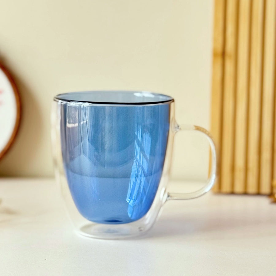 Handy Double Glass Mug
