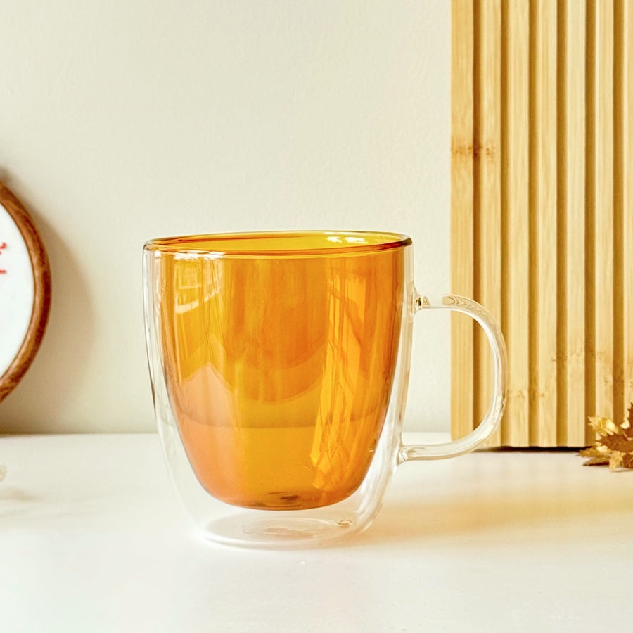Handy Double Glass Mug