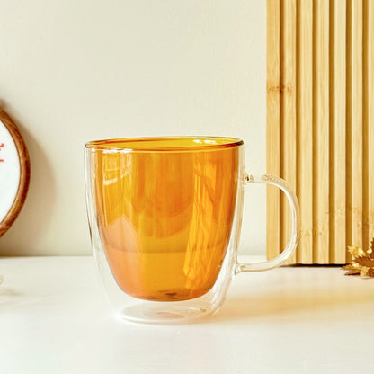 Handy Double Glass Mug