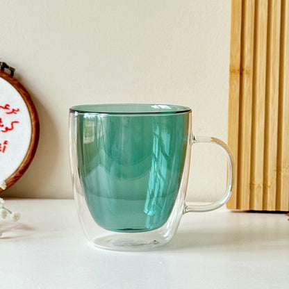 Handy Double Glass Mug
