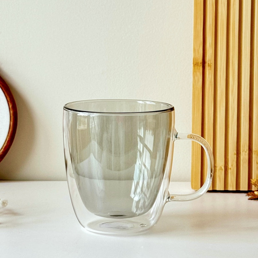 Handy Double Glass Mug