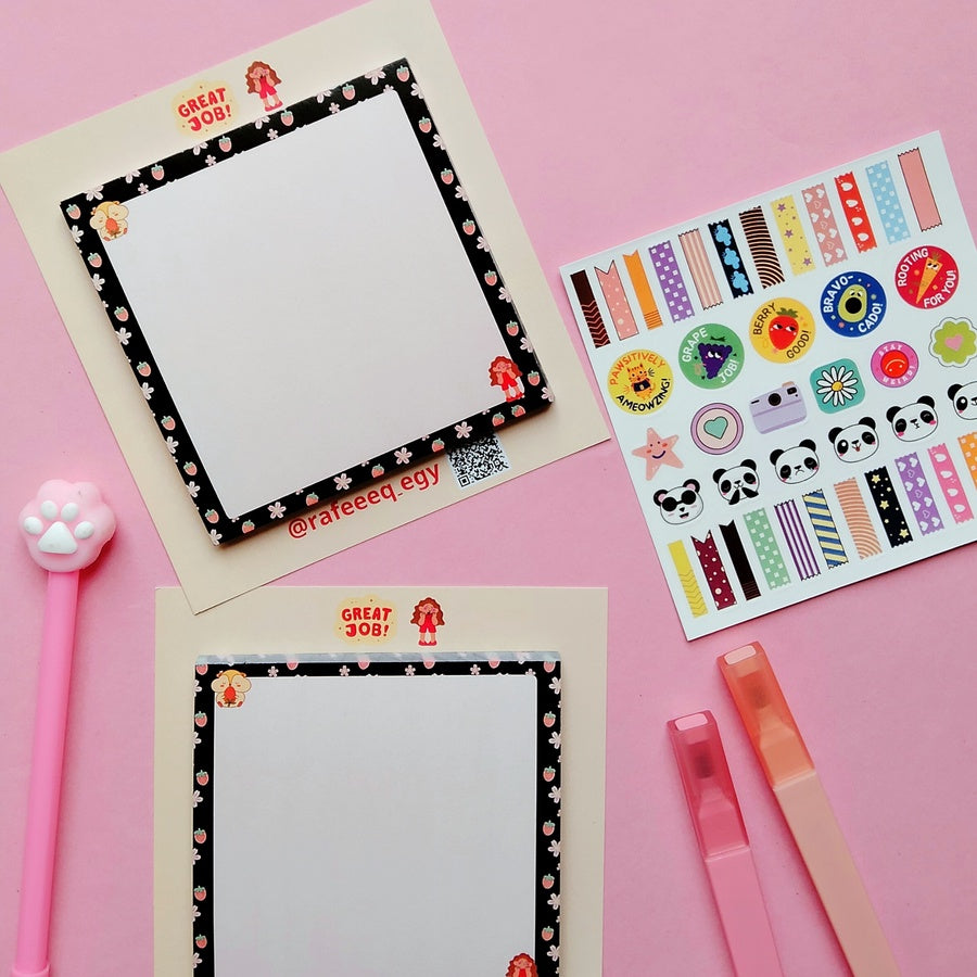 Strawberry Memopad