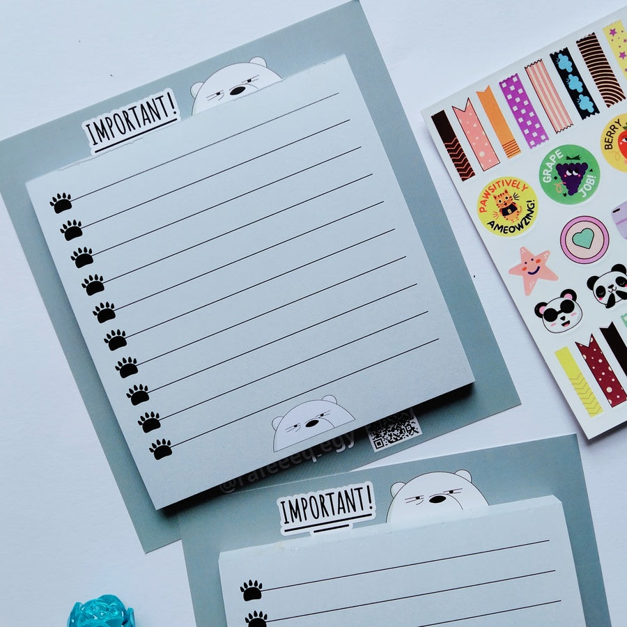 White Bear Memopad