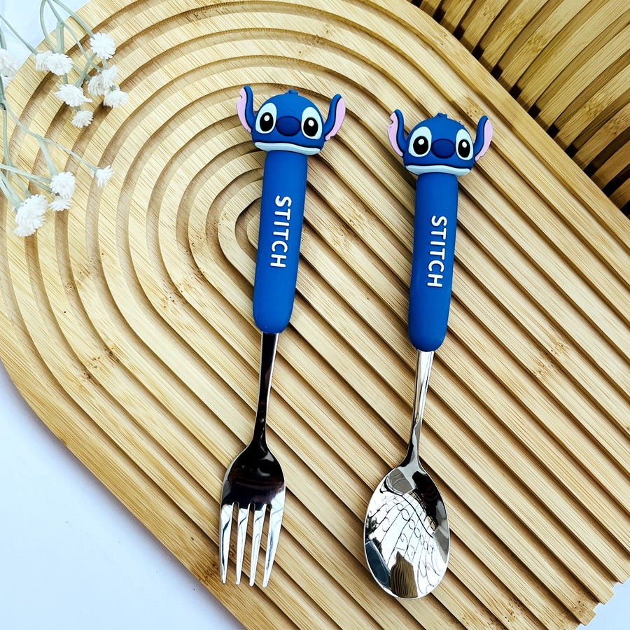 Stitch set spoon and fork