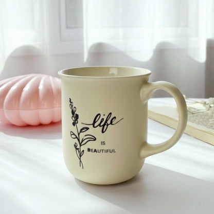 Flowery Quotes Mug