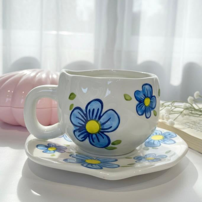 Blue Rosy Cup