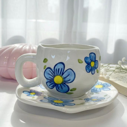 Blue Rosy Cup
