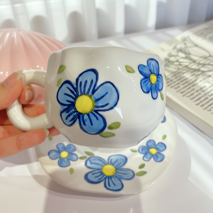 Blue Rosy Cup