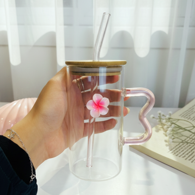 Pinky Flowery Cup