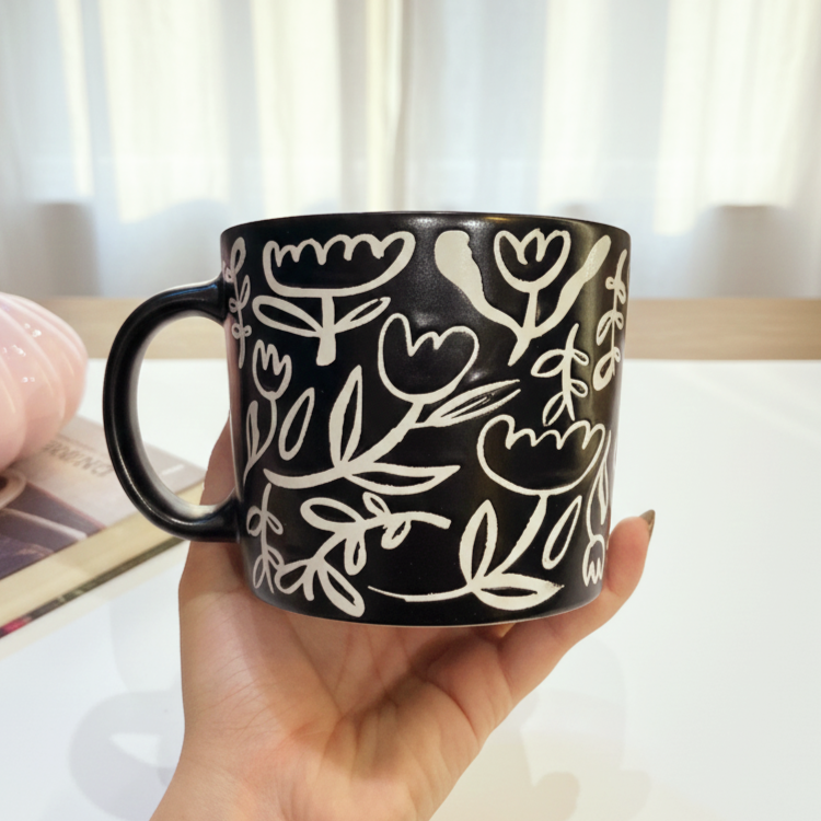 Flowery Art Mug