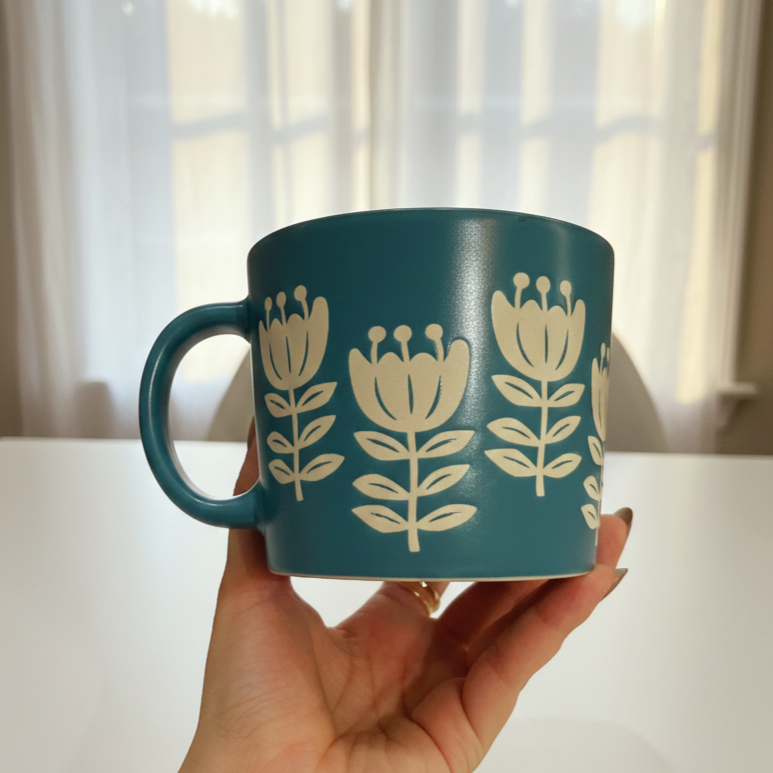 Flowery Art Mug