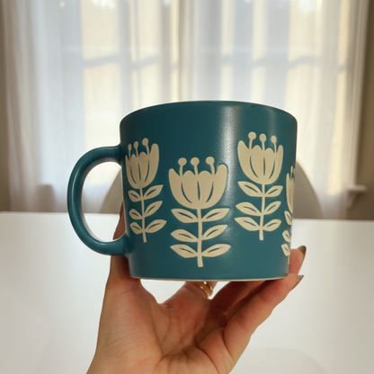 Flowery Art Mug