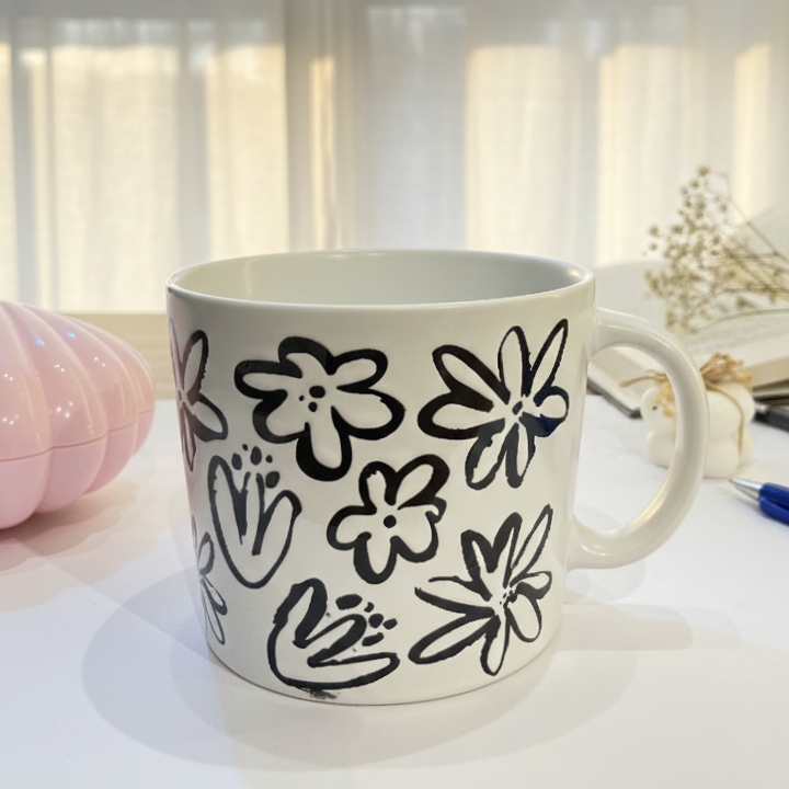 Flowery Art Mug
