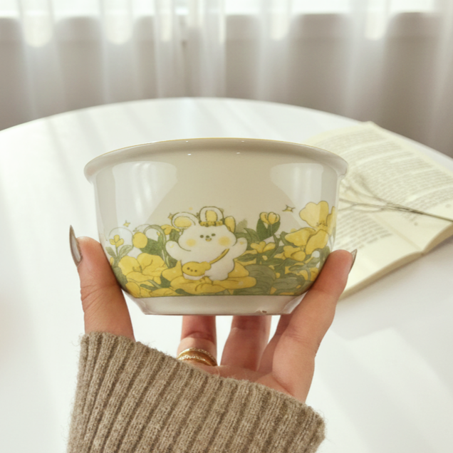 Bear&Flowery Bowl
