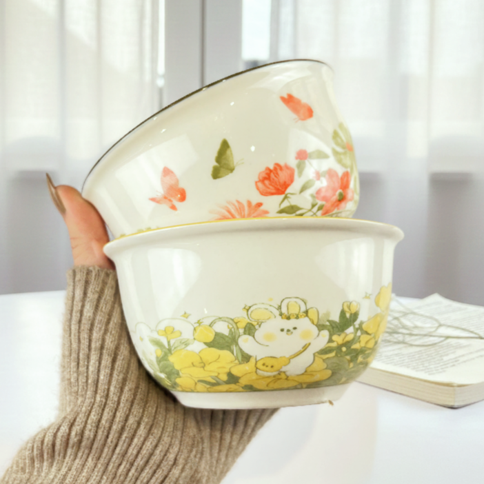 Bear&Flowery Bowl