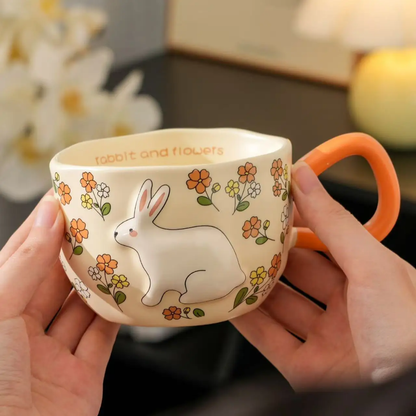 Flowery Bunny Mug