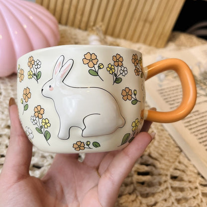 Flowery Bunny Mug