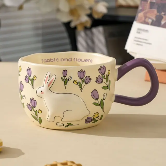 Flowery Bunny Mug