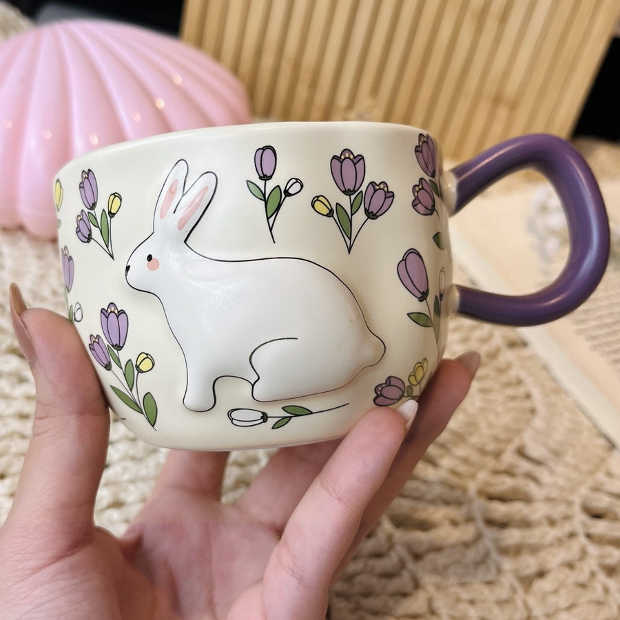 Flowery Bunny Mug