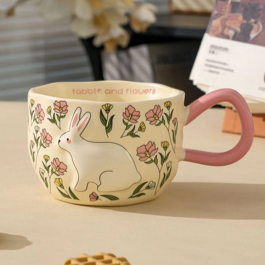 Flowery Bunny Mug