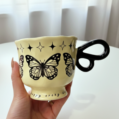 Black Butterfly Mug