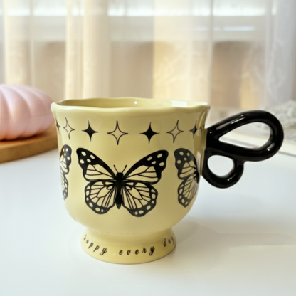 Black Butterfly Mug