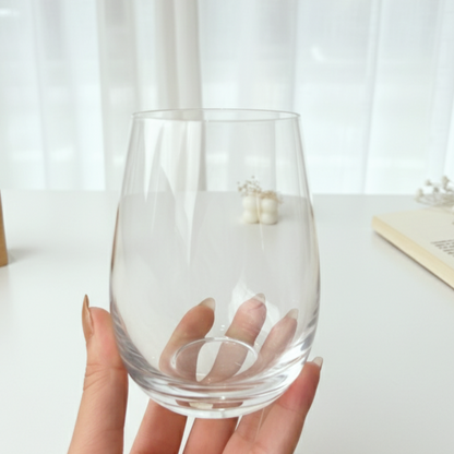 White Glassy Cup