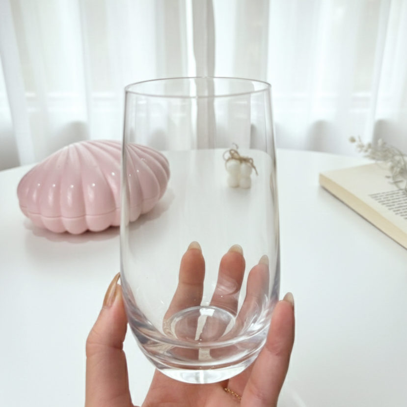 White Glassy Cup