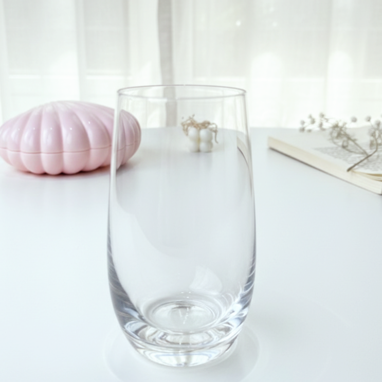 White Glassy Cup