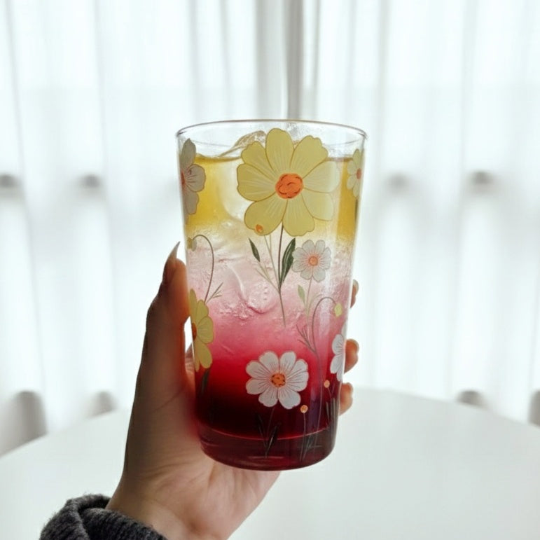 Yellow juicy flowery Cup