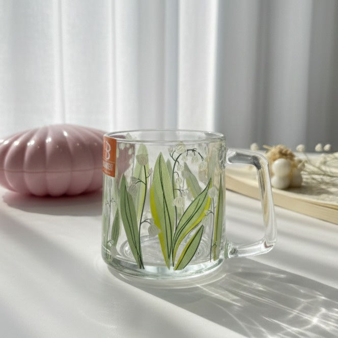 Glassy Flowery Cup
