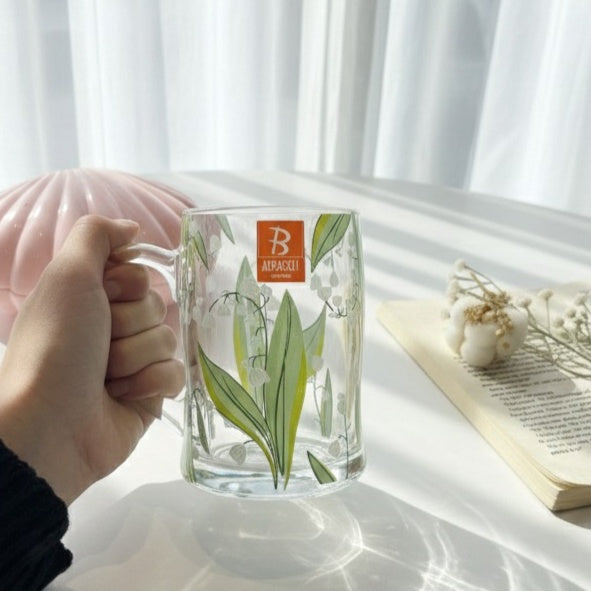 Big Green glassy flowery Cup