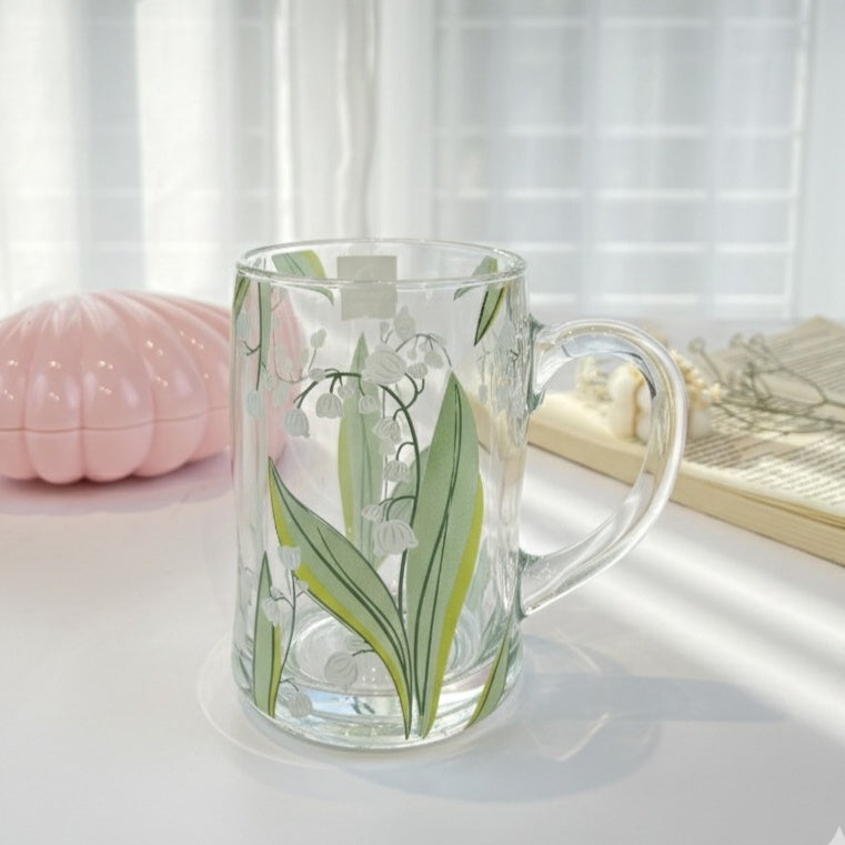 Big Green glassy flowery Cup