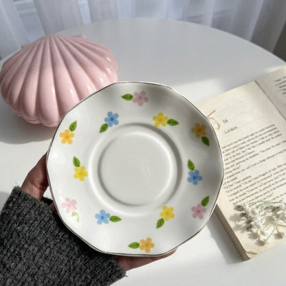 Full Set Of Pastel Garden Cup Tea Size