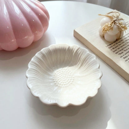 Colourful Flowery Snacks Plate
