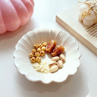 Colourful Flowery Snacks Plate
