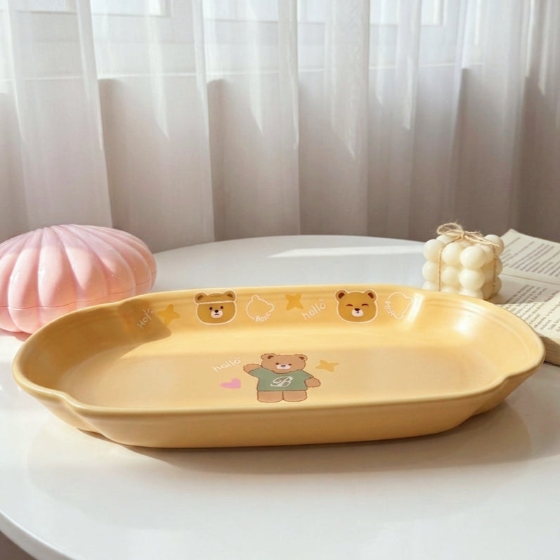 Yellow Bear Serving Plate