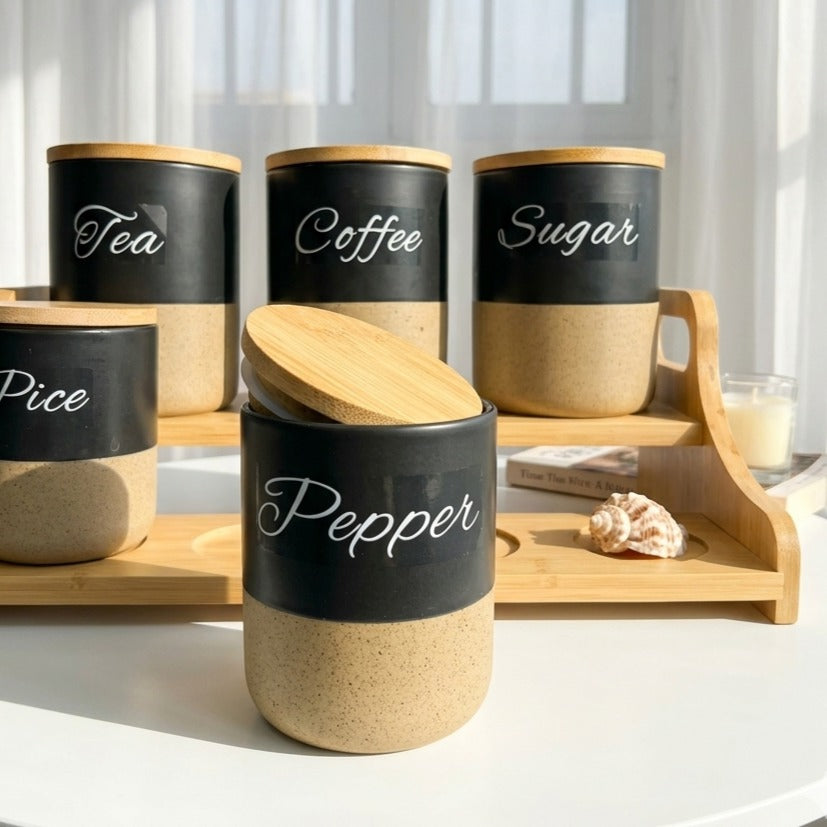 Two-tone spice organizer set