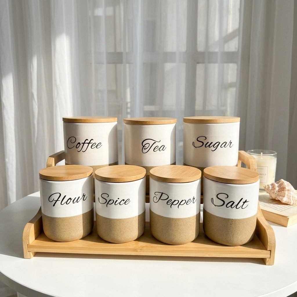 Two-tone spice organizer set